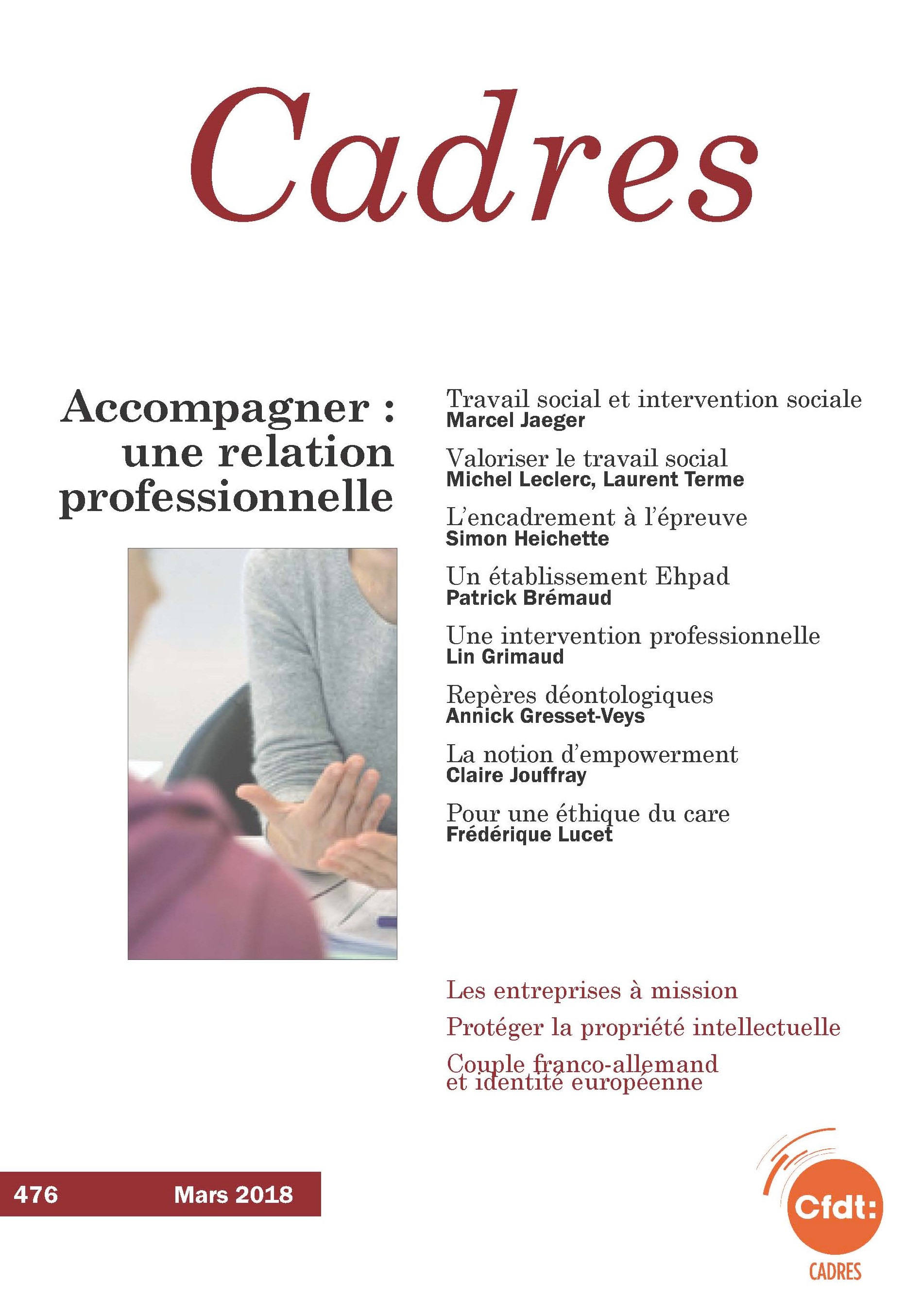 Accompagner, une relation professionnelle
